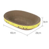 Cat Scratching Board Protect Furniture Grinding Claw Toys Oval Corrugated Paper Wear-resistant Cat Nest Cat Accessories - Play Paws Toys