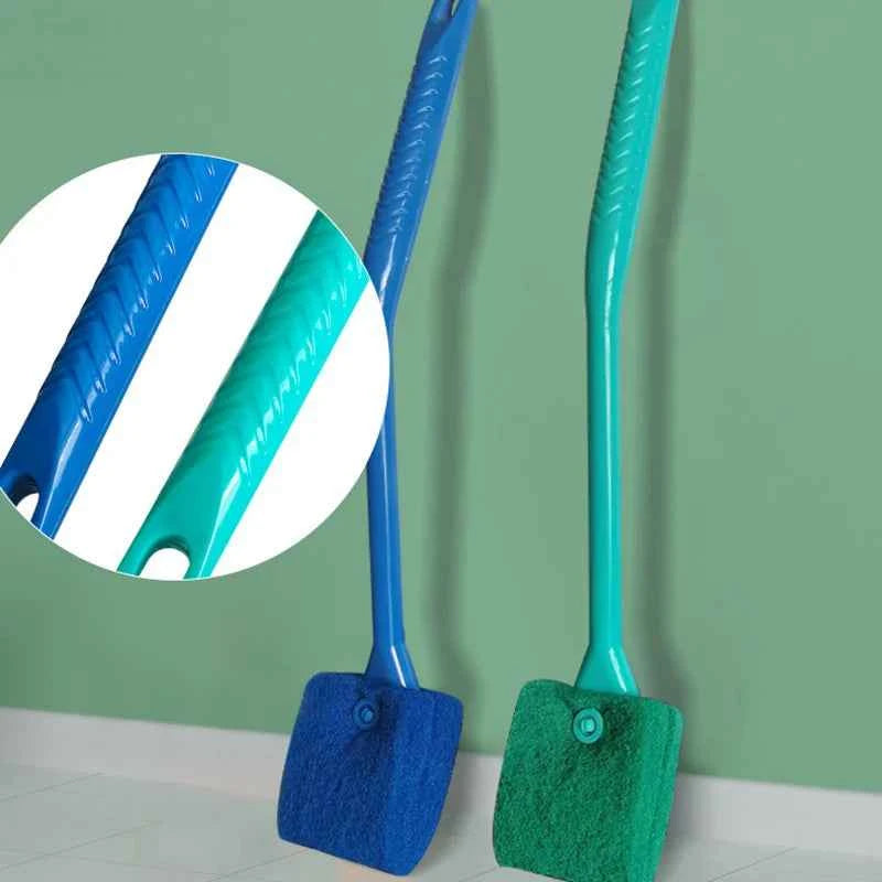 Fish Tank Brush Long Handle Brush Double-sided Cleaning Brush Aquarium Cleaning Tools