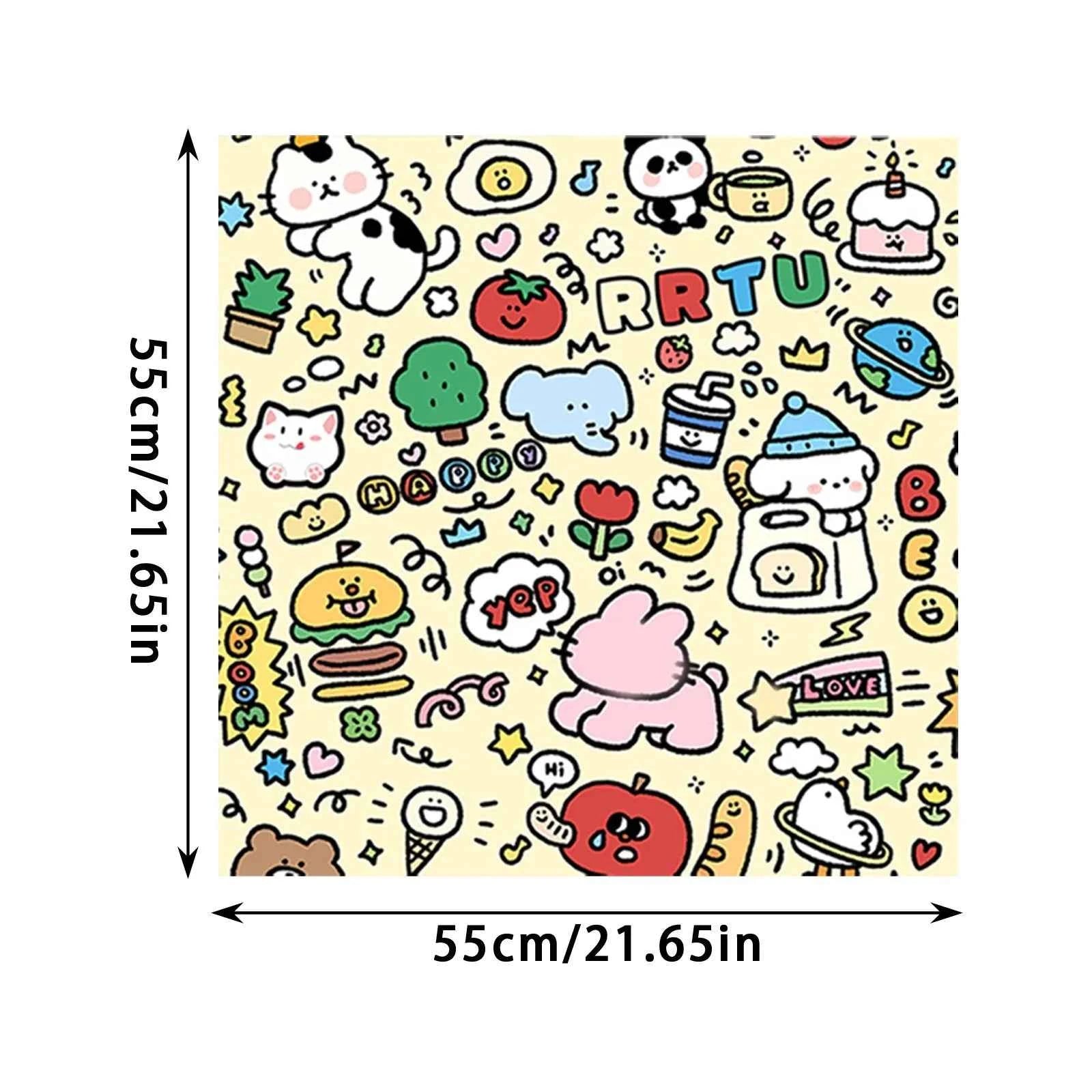 Cat Fixed Fabric Cartoon Printed Self-Adhesive Anti Scratch Anti Bite And Escape Cat Wrap Fabric Pet Grooming Restraint Bag