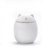 500ml Black/White Urn for Pet Ashes Cat Shape Memorial Cremation Urns-Handcrafted Decorative Urns for Funeral Cat urn Dog urn