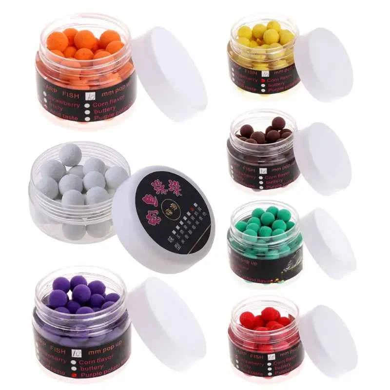 Y1UC 1 Box Carp Floating Fishing Lure Artificial Baits Beads Pops Up Flavor Smell Bal