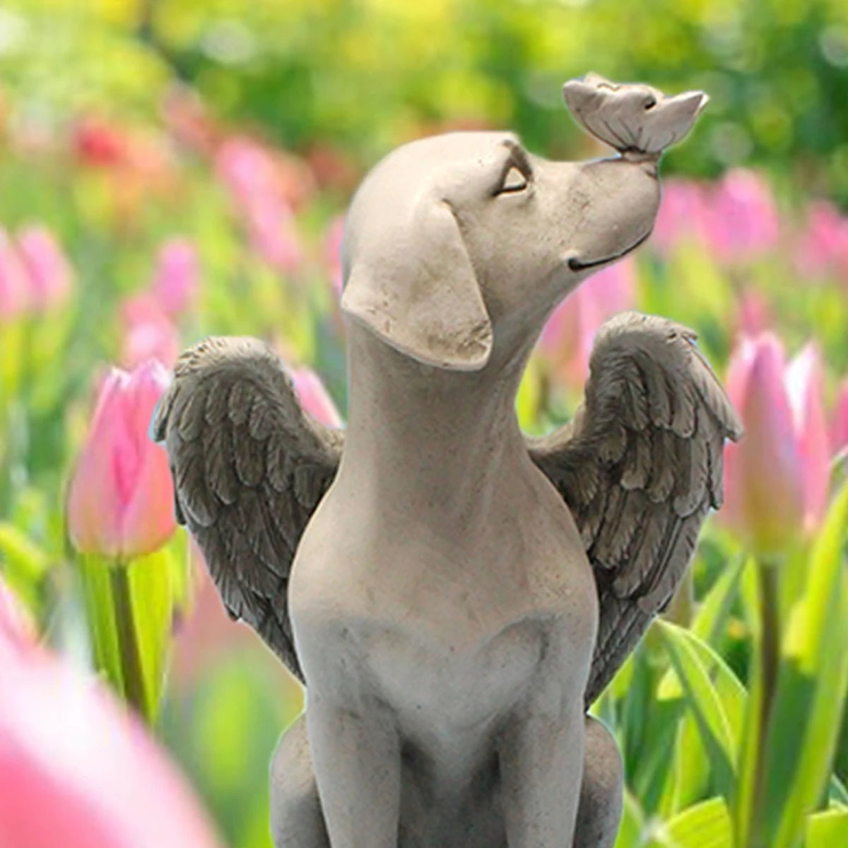 1pc Angel Dog Memorial Statue, Pet Memorial Stone For Dogs, Angel Dog Memorial Gifts, Dog Passing Away Bereavement Gifts, Pets G