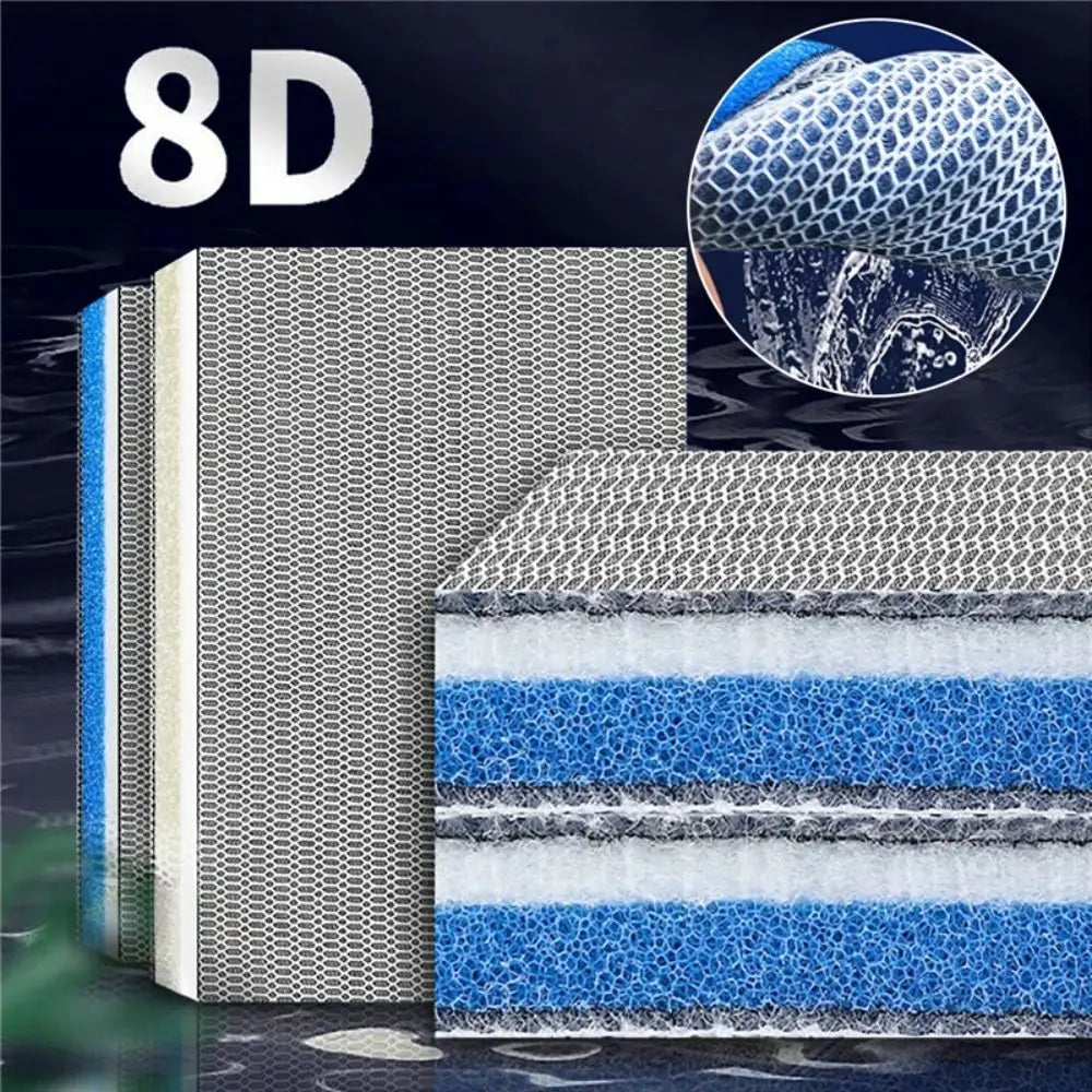 1Pcs New 8D Aquarium Filter Sponge 8-Layers High-Density Biochemical Filter Cotton Sponge Aquarium Accessories
