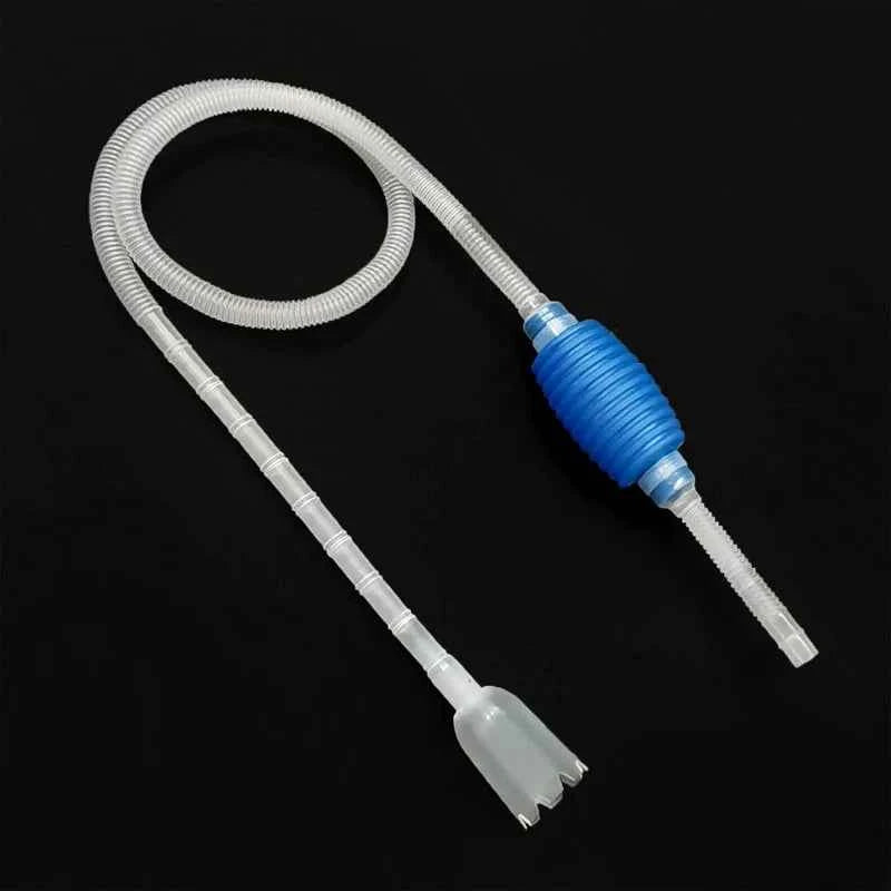 Aquarium Gravel Cleaner Siphon – Manual Fish Tank Water Changer with Bulb, Multi-Function Sand Vacuum Cleaner for Fish Poop