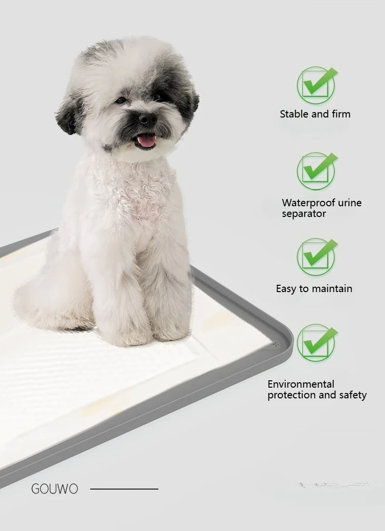 Dog Pad Holder Tray Silicon Wee Pad for Training, No Spill Pee Pad for Dogs - Easy to Clean and Store Perfect for Dog Potty Tray