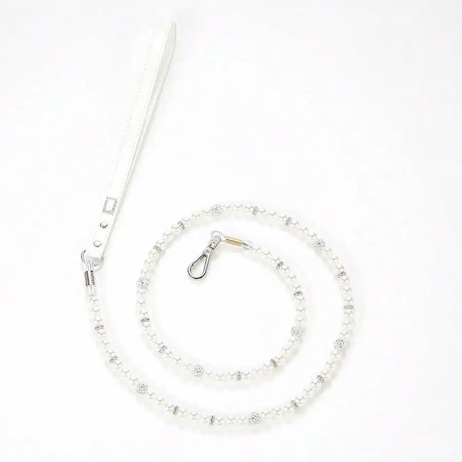 Faux Pearl Pet Collar