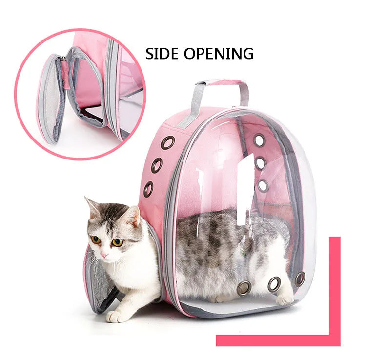 Cat Outing Bag Pet Extra Large Space Carrying Bag Cabin Aviation Box Cat Backpack Bag Side Opening - Play Paws Toys