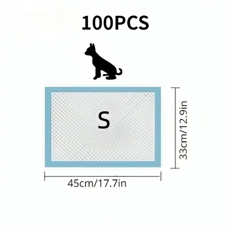 20/50/100PCS Disposable Diapers Dog Cat Urine Mat Puppy Training Absorbent Quick Dry Surface Deodorant Cleaning Pet Supplies