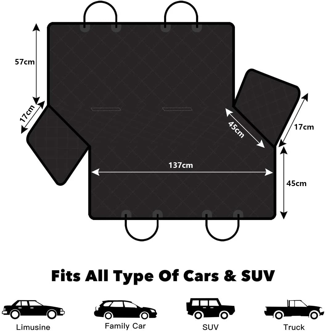 Dog Car Seat Cover Waterproof Pet Travel Dog Carrier Hammock Car Rear Back Seat Protector Mat Safety Carrier For Dogs Safety Pad
