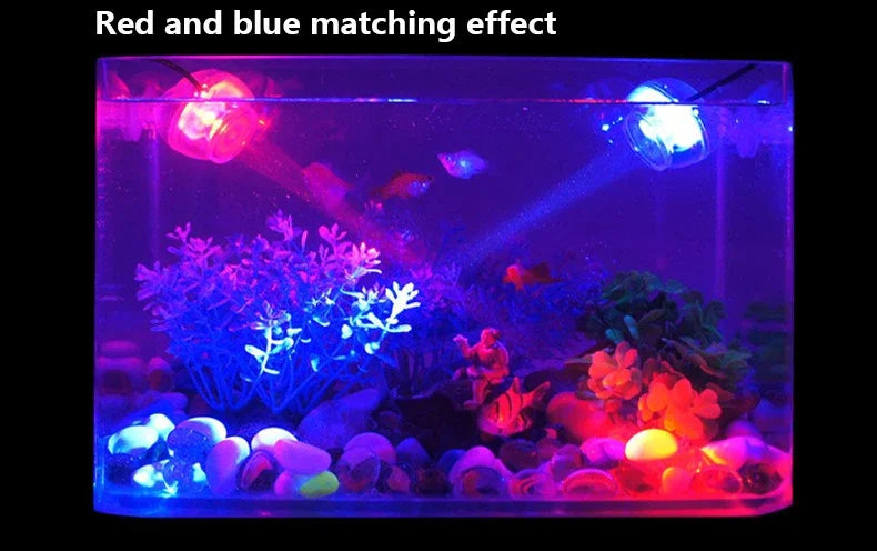 LED Aquarium Spotlight Saving Power But High Brightness Seven Gradient Night Light Various Angles Exposure USB Waterproof Diving