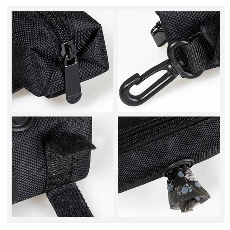 Pet Dog Poop Bag Holder Leash Attachment Adjustable Mini Travel Garbage Bag Dogs Waste Poop Bags Dispenser Pet Cleaning Tools