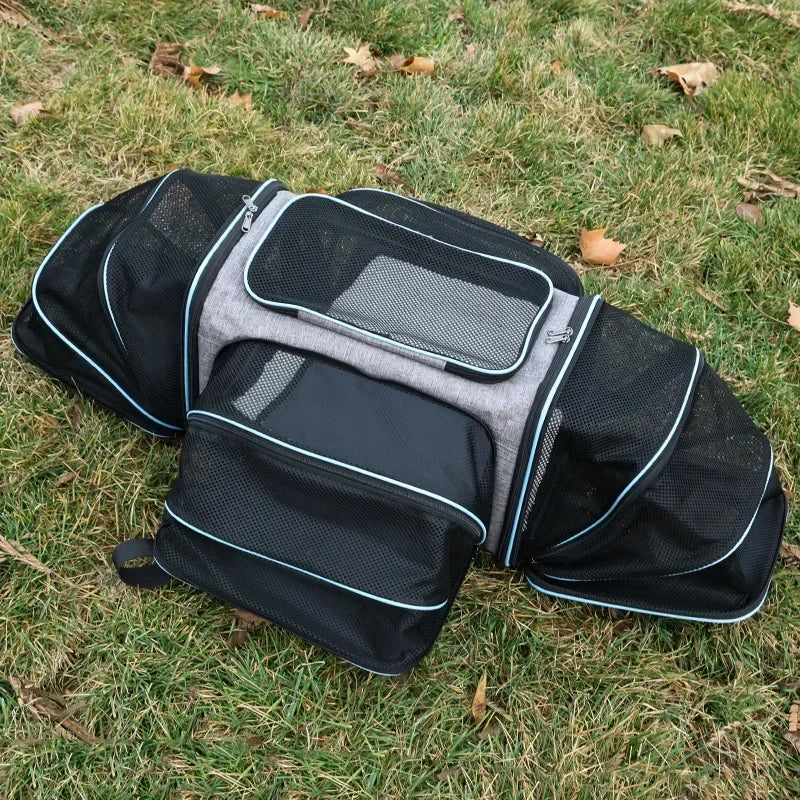 Portable Cat Backpack Carrier Foldable Expandable Pet Travel Bag Airline Approved Breathable Pet Carrier for Dog Pet Accessories - Play Paws Toys
