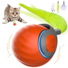 Interactive Cat Toy Balls, Automatic Toys for Cat with Replacement Tail, 2 Adjustable Modes, USB-Rechargeable Indoor Kitten Toy
