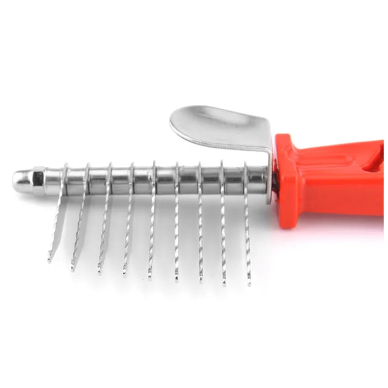 Pet Open Knot Comb Dematting Razor Rake Brush Dog Comb Grooming Tools Removes Knots Matted Fur & Tangles Gently For Dogs & Cats