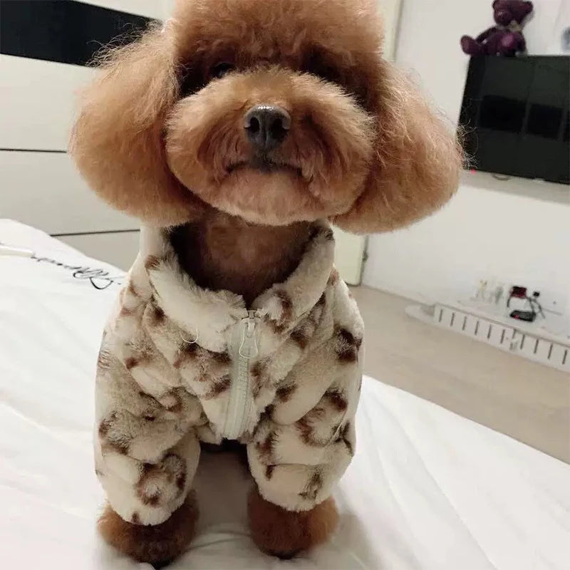 Autumn Winter Soft Cat Dog Clothes Cartoon Pet Warm Thickening Cute Thermal Dogs Clothes Fashion Plush Dogs Coat Pet Supplies