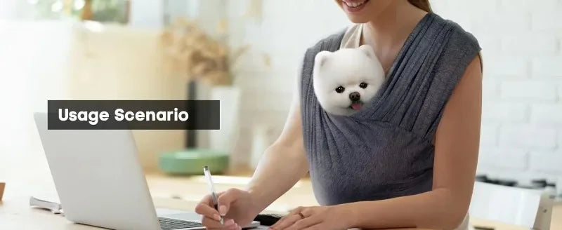 Dog Carrier for Small Dogs Front Facing Dog Carrier Sling Hands Free Cat Sling Size Adjustable Soft Cotton - Play Paws Toys