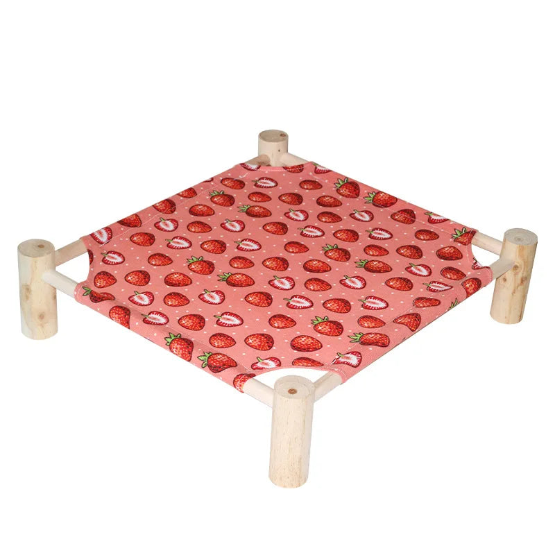 Cat Bed House Outdoor Universal Pet Bed Removable Breathable Pet Hammocks Bed for Cat Small Dog Durable Wood Frame Canvas Beds - Play Paws Toys