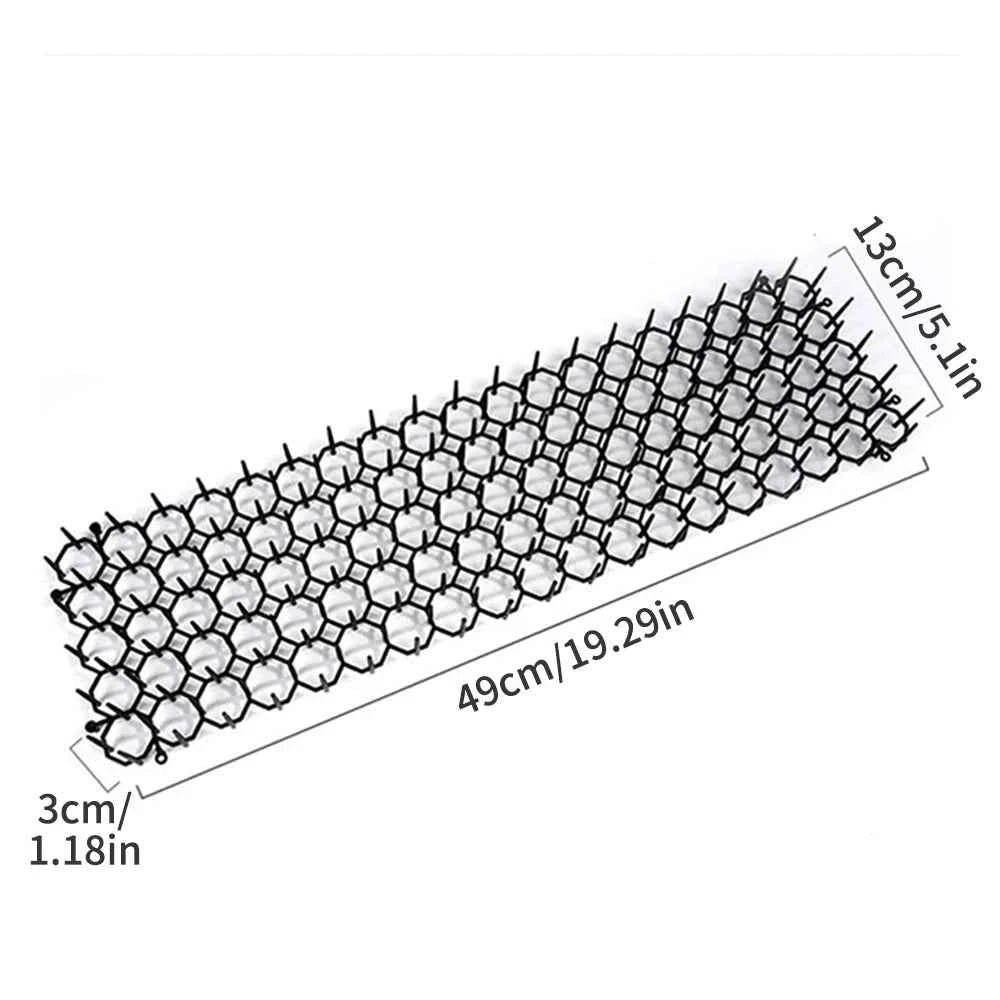 6/10Pcs Garden Prickle Strip Dig Stop Cat Repellent Deterrent Mat Anti-cat Prickle Strips Keep Cat Away Digging Climbing Spike