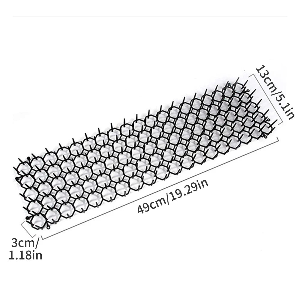 6/10Pcs Garden Prickle Strip Dig Stop Cat Repellent Deterrent Mat Anti-cat Prickle Strips Keep Cat Away Digging Climbing Spike - Play Paws Toys