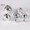 6-25mm Gold/Silver Plated Nickel Copper Jingle Bells Pendants Hanging Christmas Ornaments Decorations Party DIY Craft Accessory