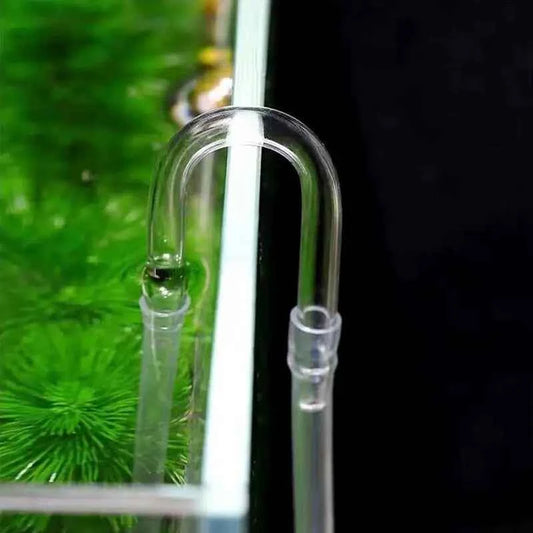 Aquarium Air Pipe Connector U Shaped Pipe Fish Tank Co2 Oxygen Tube Check Valve Glass Tube for Co2 Diffuser Air Pump Accessories
