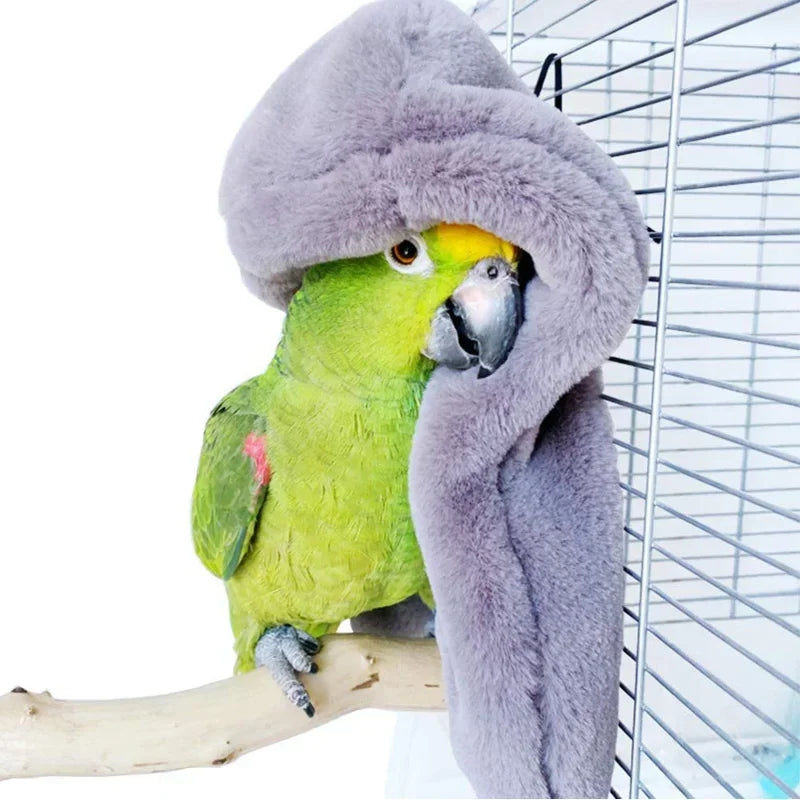 Warm Bird Hammock Shawl Nest Corner Parrot Blanket Windproof Pet Small Animal Hamster Hanging Tent Bird Cages Decoration