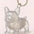 Dog Cat Hair Storage Pendant Keychain Box Couple Car Key Chains Jewelry Souvenir Pet Lover Keepsake Memorial Keychain Gift Decor