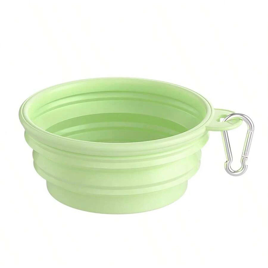 350ml Macaron Color Series Portable Folding Bowl for Pets, Dog Drinking Bowl, Cat Food Bowl, Travel Bowl with Carabiner