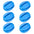 6 PCS Silicone Fishing Rod Holder Ball Straps 5 Hole Lightweight Fishing Tackle Ties Organizer Storage Racks Fishing Accessories