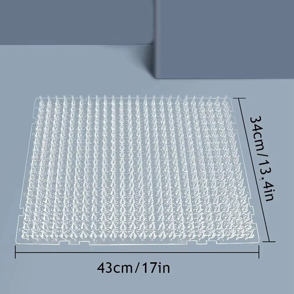 With Prickle Strips Spikes Straps Keep Cat Dog Away Digging Climbing Pet Supply Pad Anti-Cat Dog Mat Protect Plant