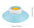 Slow Feeder Dog Bowls for Liquid Treat, 【Enrichment Ball-Roll】 Bone Broth Dog Lick Bowl, 3/4 Cup Yogurt Pup Lick Toy