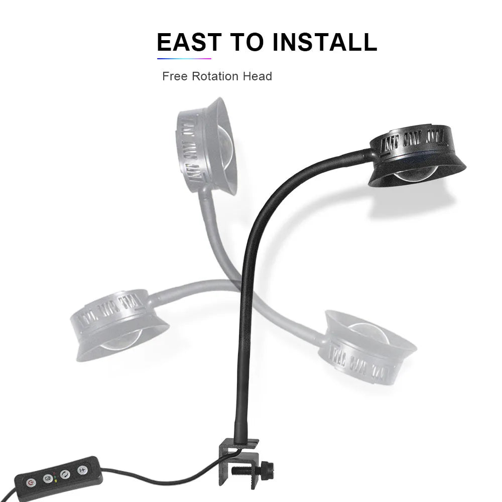 30W Aquarium LED Reef Light Dimmable Lighting Marine LED Fish Tank Light Can Timing Saltwater Light Aquarium LPS SPS Lighting