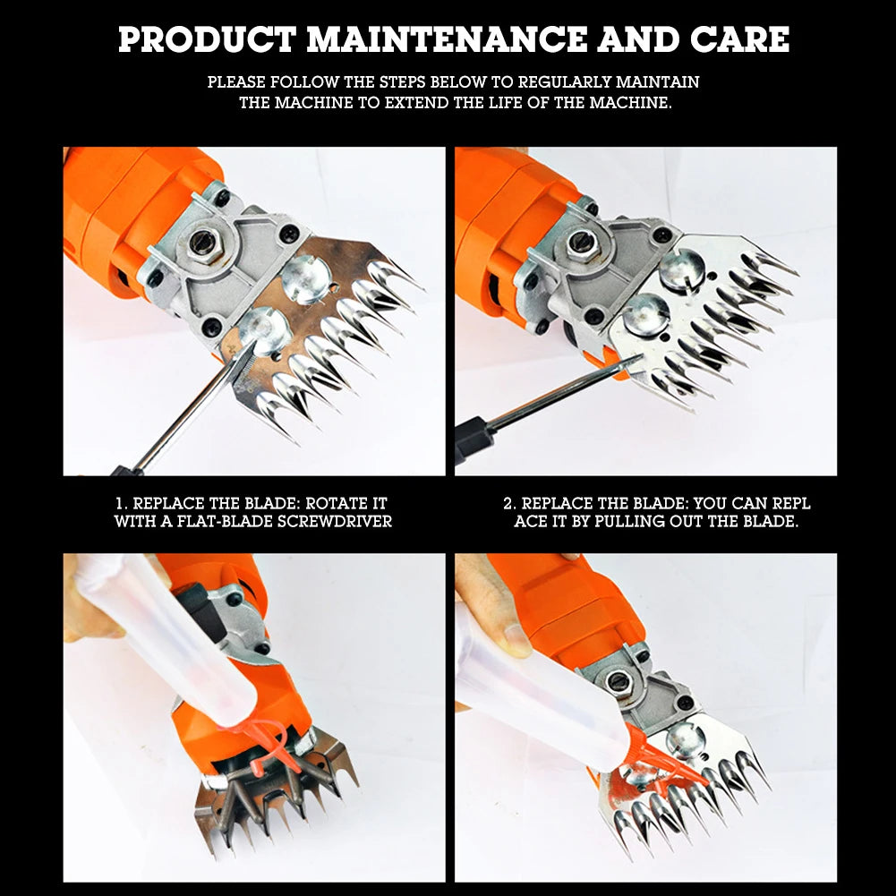 9/13-tooth Stainless Steel Sheep Clippers Blade High Hardness Cutting Shearing Cutter Replacement Cutting Blade Sheep Shear Part