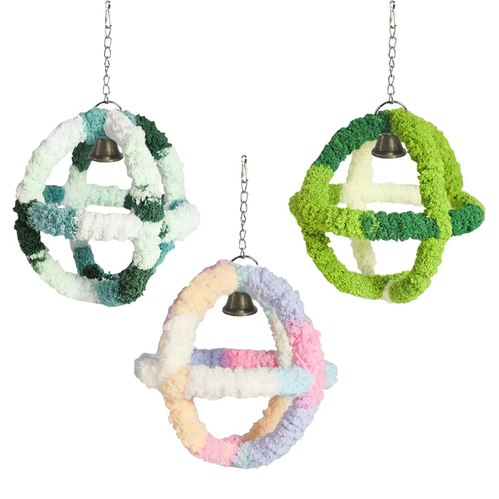 New Warm Winter Bird Nest Colorful Hanging Parrot Hideaway Bird Cage Accessories Small Pet House for Hummingbird