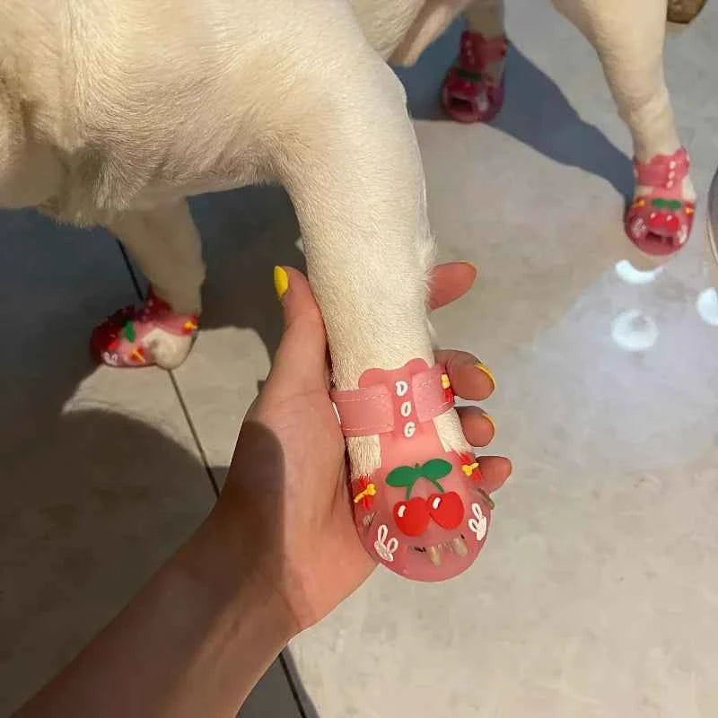 Breathable pet shoes for summer, sandals and rain boots for small dogs, stylish dog rain boots and sandals, pet supplies, cool dog shoes