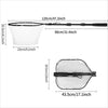 Fishing Tool Kit Durable Silicone Mesh Fishing Net Muti-Function Catch and Release Lightweight Portable Landing Net with Handle