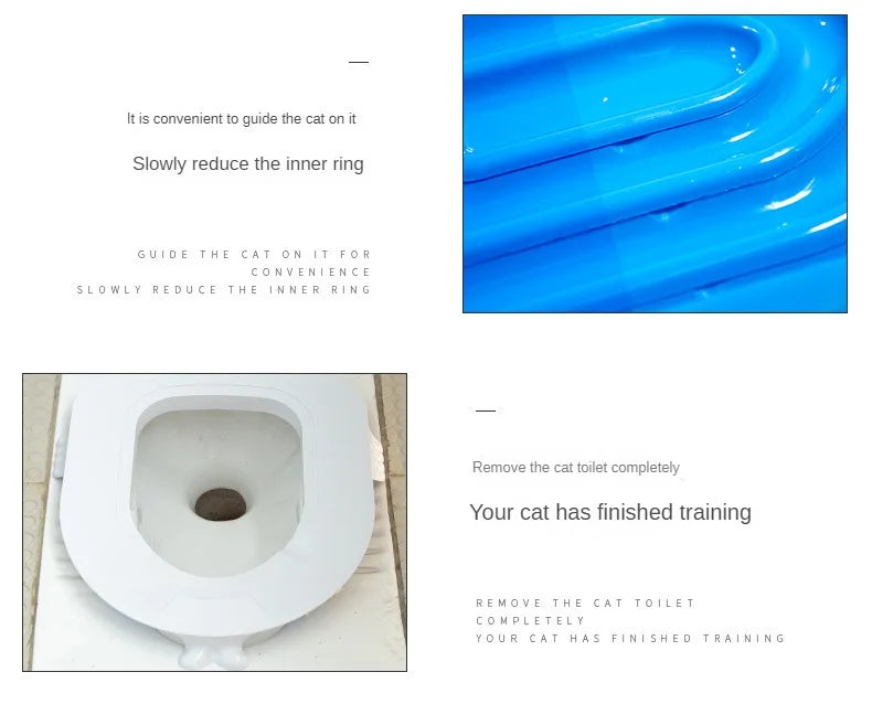 Reusable Plastic Toilet Training Kit for Cats, Toilet Trainer, Toilet for Puppy, Cat Litter Mat, Cleaning Product, Best