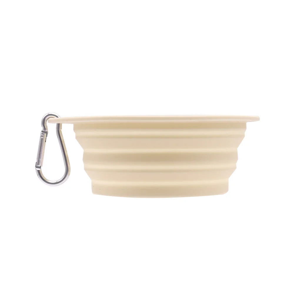 Portable Dog Bowl Foldable - Pet Travel Water & Food Bowl Collapsible Feeding Dish for Dogs Outdoor Camping Hiking