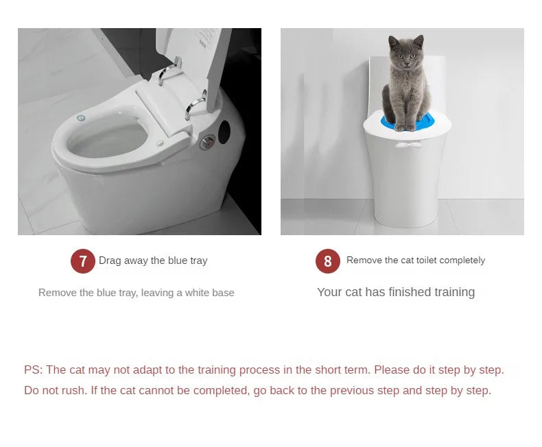 Reusable Plastic Toilet Training Kit for Cats, Toilet Trainer, Toilet for Puppy, Cat Litter Mat, Cleaning Product, Best