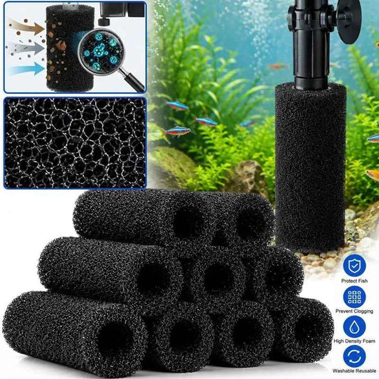Aquarium Pre Filter Sponge Fish Tank Inflow Inlet Filter Foam Roll for Prevent Small Fish Shrimp Being Sucked Filter Barrel Tool
