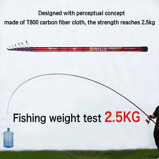 BIUTIFU Telescopic Bolognese Fishing Rods 4.0/4.5/5/6.0/6.5m T800 Carbon Travel UltraLight Spinning Float Outdoor 30g Trout Pole
