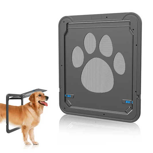 A59T Pet Kitty Dog Door Flap Gate Opener Controlled Entry Electronic Screen Window Protector Wall Mosquito Net(Small:24cmx29cm) - Play Paws Toys