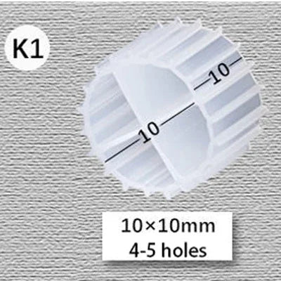 K1 K2 K3 K4 K5 Mbbr Aquarium Koi Pond Plastic Biochemical Filter Media Fluidized Bed Fish Tank Tumble Filter Accessories