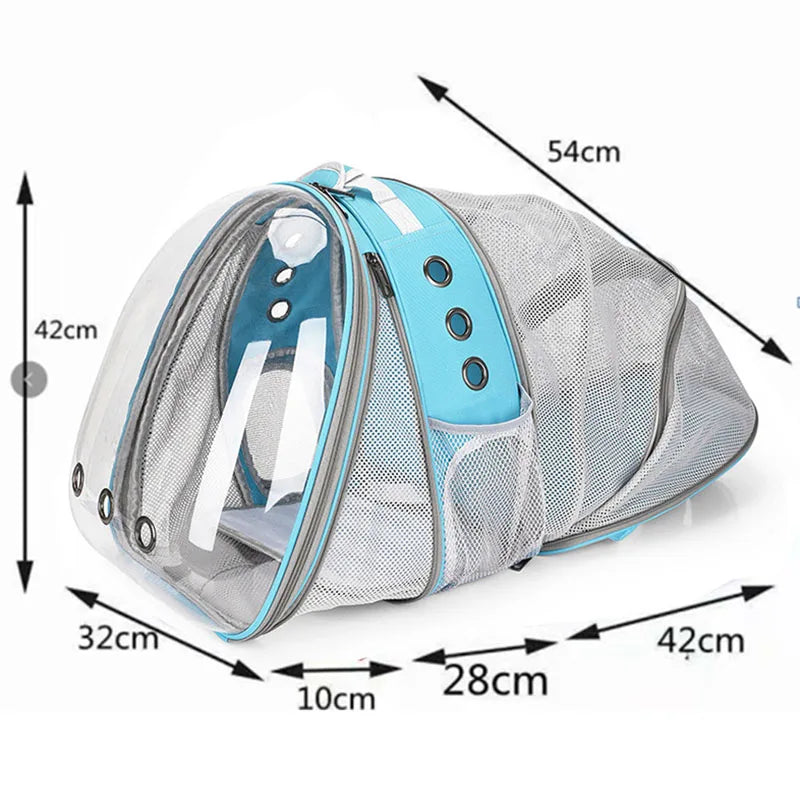 High Quality Astronaut Portable Cat Travel Bag Breathable Space Capsule Expandable Transparent Carrier Pet Backpack For Cat Dog - Play Paws Toys