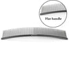 19cm Pet Curved Comb Stainless Combs Professional Pet Grooming Comb Dense Sparse Teeth Dog Cat Cleaning Brush Open Knot Combmb
