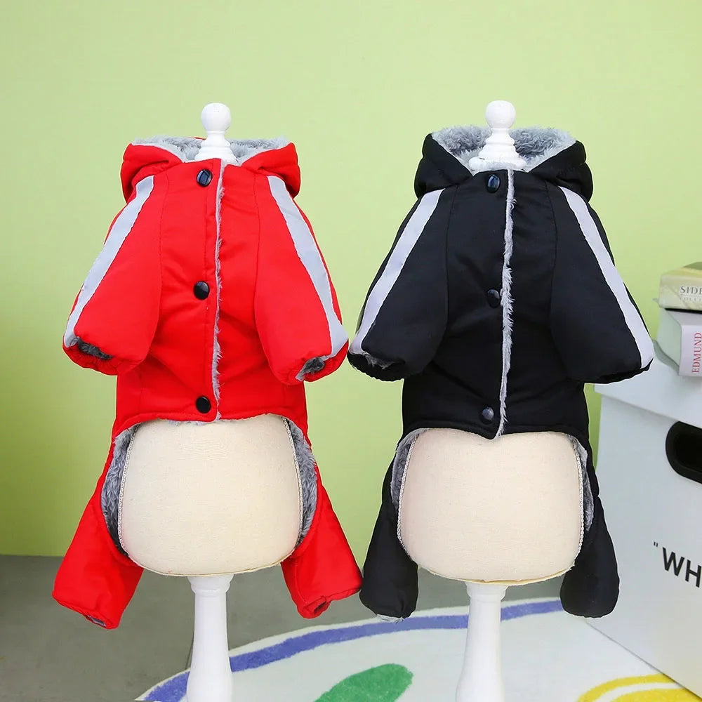 Waterproof Small Dogs Coats for Puppy Windproof Warm Full Body Coat for Doggies Pet Cat Puppy Winter Clothes Outdoor Snow Jacket