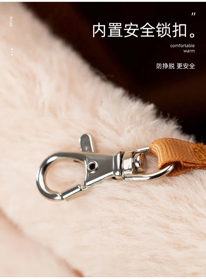 Portable Pet Cat Fall And Winter Speculation Handbag Warm Backpacks Dog Bag Autumn And Winter Warm And Windproof  Crossbody Bag - Play Paws Toys