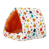 Cute Cartoon Rabbit Squirrel Mini Cage Guinea Pig Nest Small Animal Mice Rat Pet Sleeping Bed Hamster House Winter Warm Soft Mat