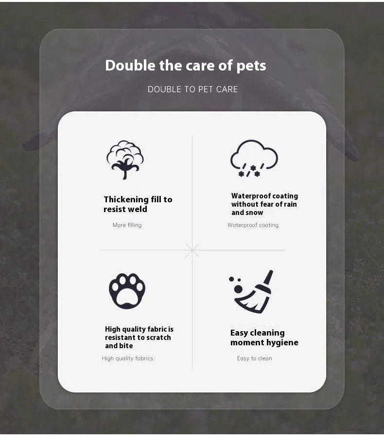 All Seasons Outdoor Rainproof Stray Cat Nest, Winter-Warm Closed House, Cold-Proof Cat House - Play Paws Toys