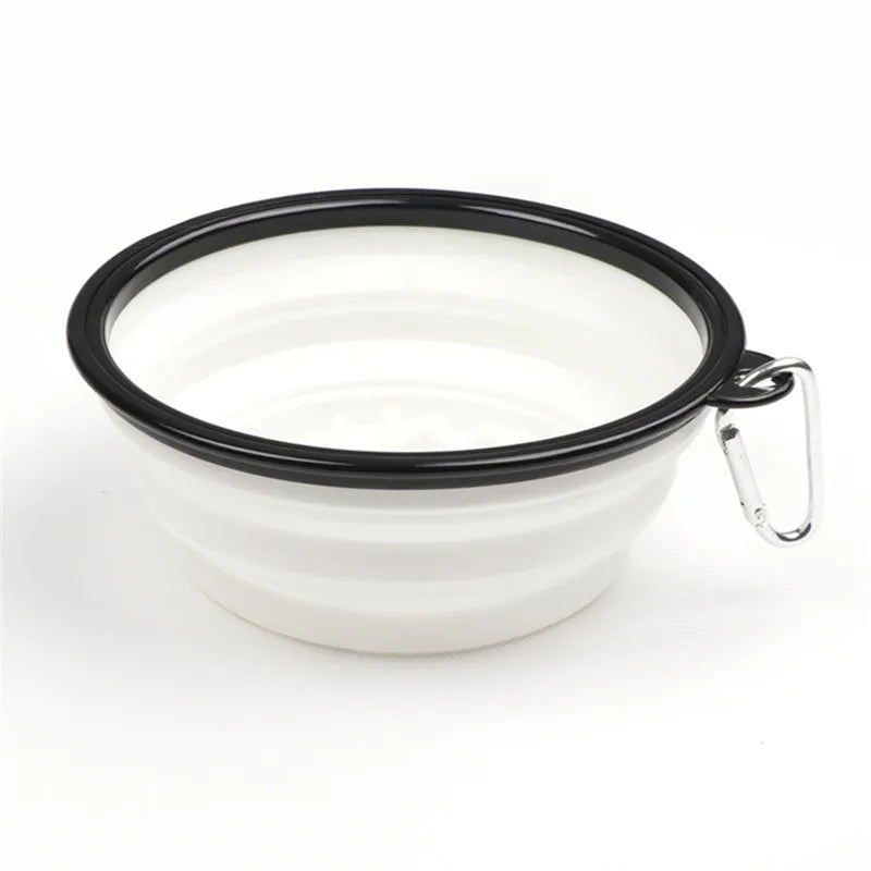 350 1000ml Travel Foldable Pet Dog Bowl for Small Large Dogs Slow Puppy Big Dog Food Bowls Portable Pet Feeder comedero perro